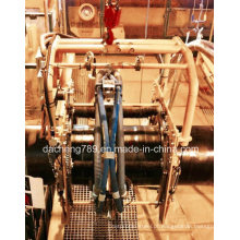 Solda de tubulação de óleo usado máquina de jateamento e derusting automática
